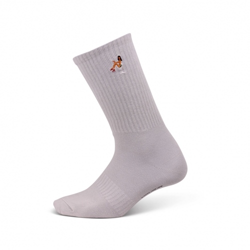 Basic Socks Cloured Girl Light Grey
