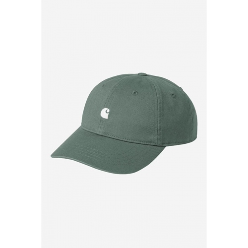 W Madison Logo Cap Silver Pine Wax