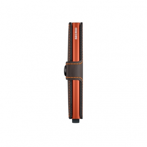 MM Matte Truffle & Orange Miniwallet