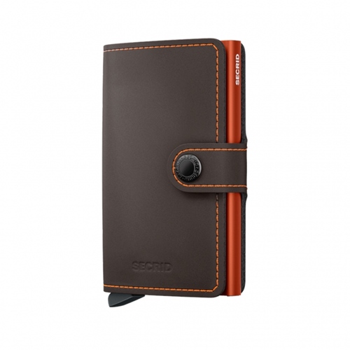 MM Matte Truffle & Orange Miniwallet