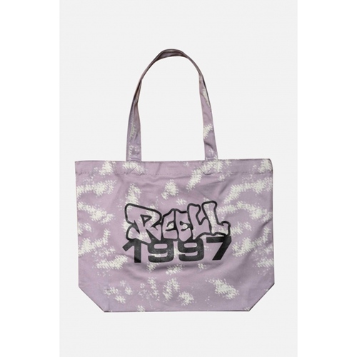 Tote Bag Script Camo Purple Grey