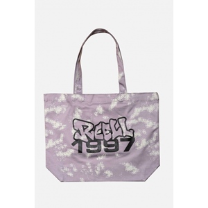 Tote Bag Script Camo Purple Grey