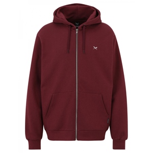 Mini Flag 2 Zip Hoodie Wine