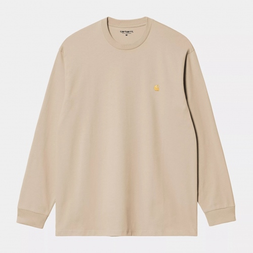 L/S Chase T-Shirt Fleur De Sel Gold