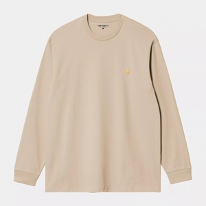 L/S Chase T-Shirt Fleur De Sel Gold