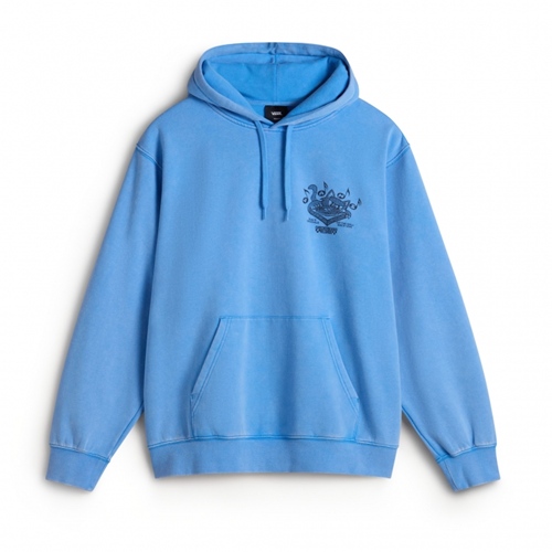 Scratched Records Pullover Tranquil Blue