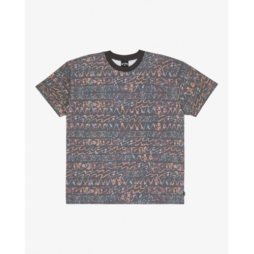 Paint Rack Wave Washed SS T-Shirt Pewter