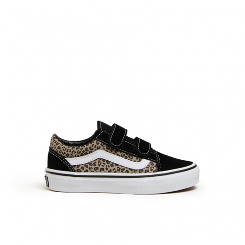 Old Skool V Kids Black Leopard