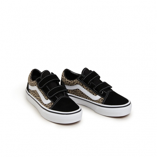 Old Skool V Kids Black Leopard