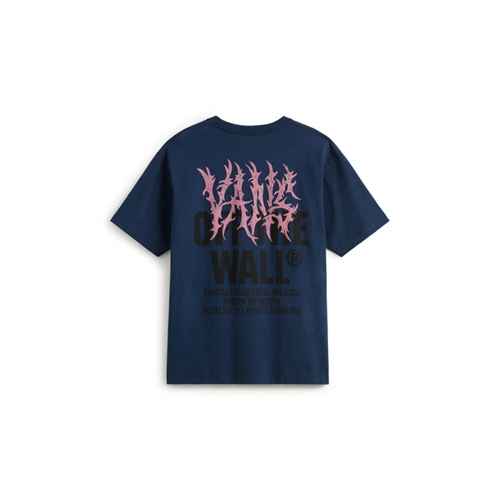 Metal Wall SS T-Shirt Navy