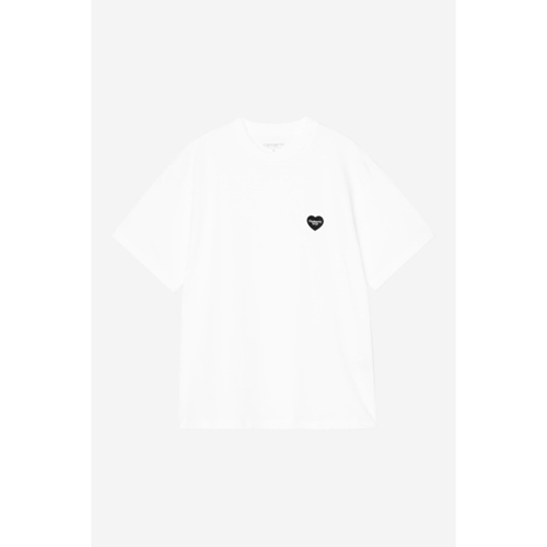 W S/S Hearts PatchT-Shirt White