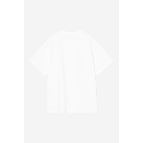 W S/S Hearts PatchT-Shirt White