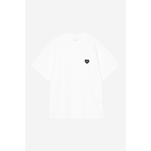 W S/S Hearts PatchT-Shirt White
