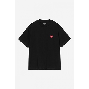 W S/S Hearts PatchT-Shirt Black