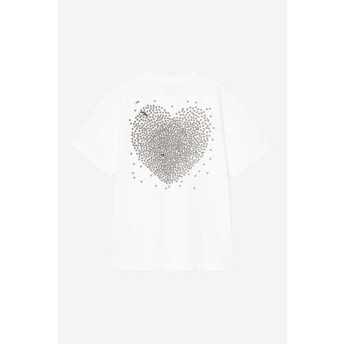 W S/S Hearts of HarttsT-Shirt White