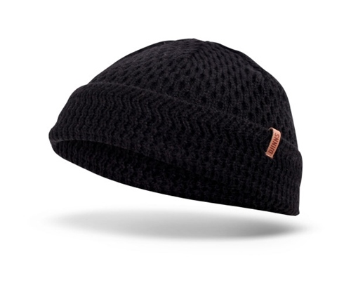 Super Short Beanie Plainlace Black