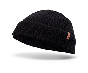 Super Short Beanie Plainlace Black