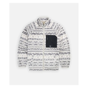 Fullzip Printed Polar Fleece Ivory
