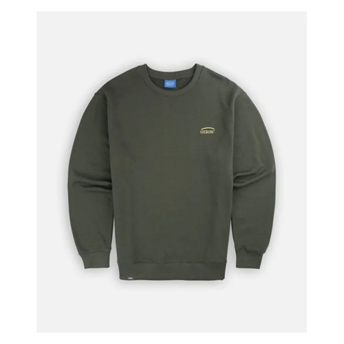 R2Floral Back Printed Crewneck forest
