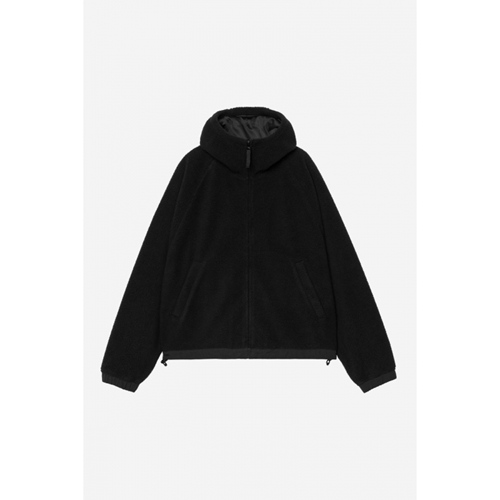 W Hooded Helix Fleece Jacket Black