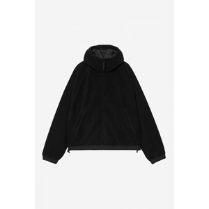W Hooded Helix Fleece Jacket Black