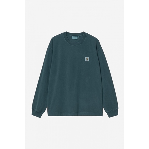 L/S Vista T-Shirt Deep Lagoon Garment Dy