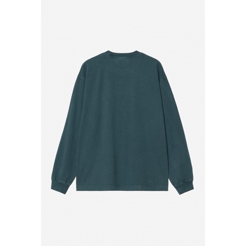 L/S Vista T-Shirt Deep Lagoon Garment Dy