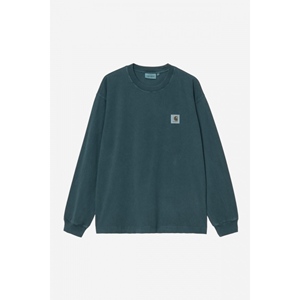 L/S Vista T-Shirt Deep Lagoon Garment Dy