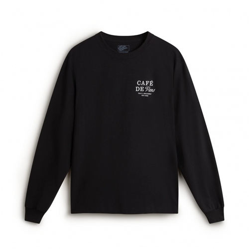 Cafe Vans LS Black