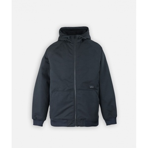 Canvas Hooded Jacket sherpa Black
