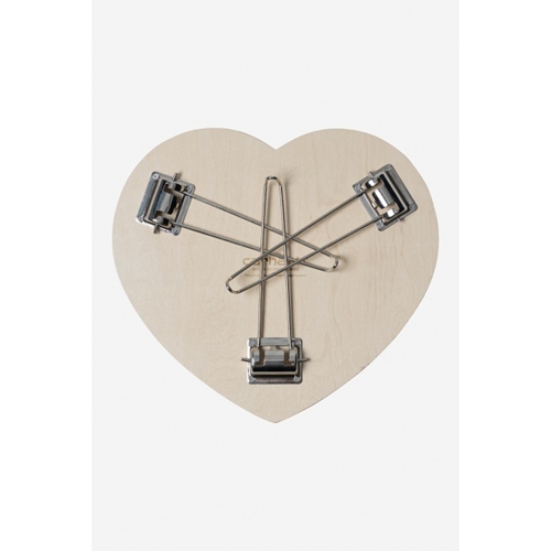 Heart Folding Table Scarlet White