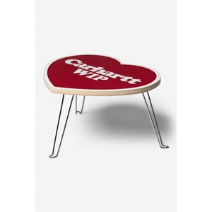 Heart Folding Table Scarlet White