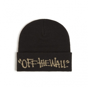Let Loose tall cuff beanie Black