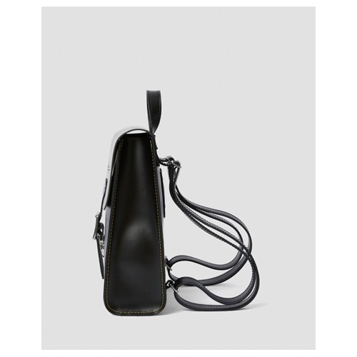 Mini Leather Backpack Black Smooth Kiev
