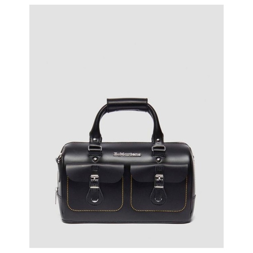 Top Handle Bag Black Kiev Smooth
