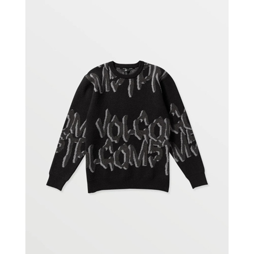 Stone Jacquard Sweater Black