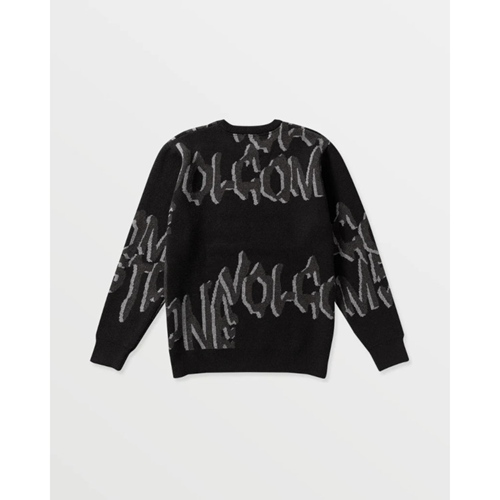 Stone Jacquard Sweater Black