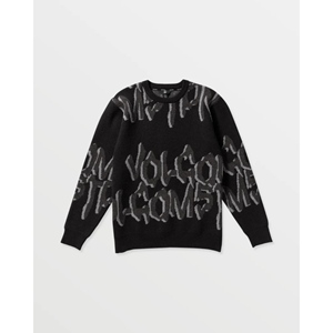 Stone Jacquard Sweater Black