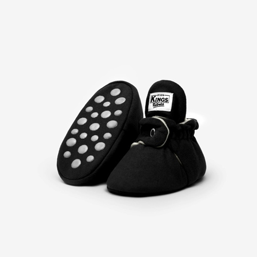 Gamuza Gripper Babyschuhe Black