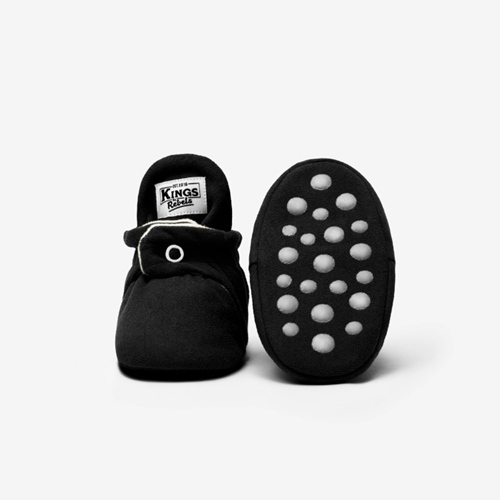 Gamuza Gripper Babyschuhe Black