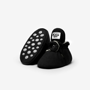 Gamuza Gripper Babyschuhe Black