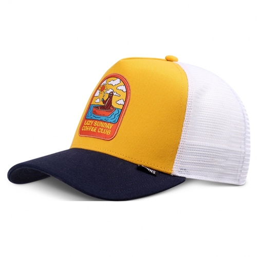 Trucker Cap HFT Sunday Sloth Mustard Nav