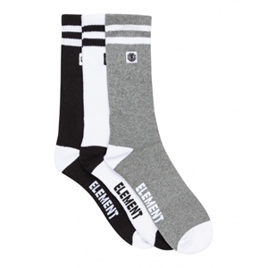 2Tone Icon Socken 3 Pack Black White Gre