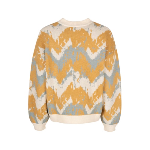 Boxy Fluff Knit Khaki Grey