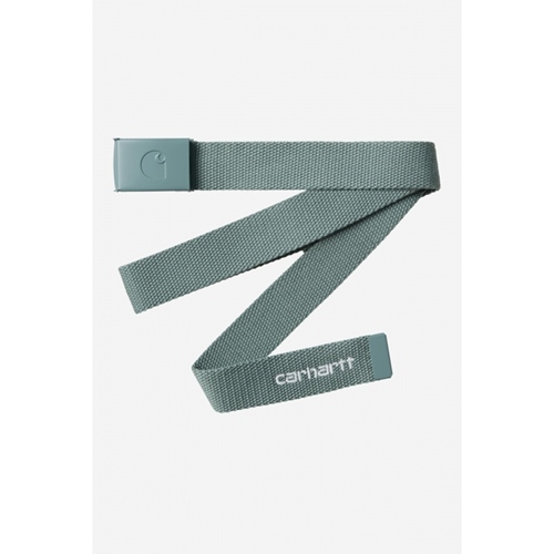 C Logo Belt Tonal Silver Pine White