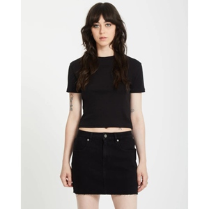 Volcom Stone Tight Crop T-Shirt Black