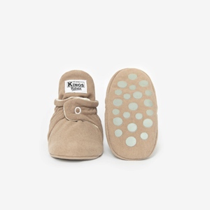 Gamuza Gripper Babyschuhe Cafe