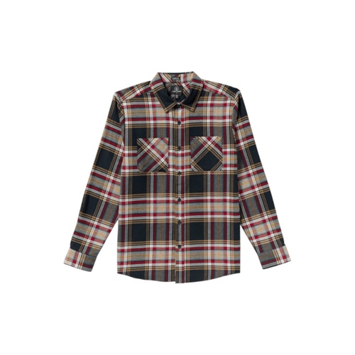 Netastone Flannel LS Hemd Antique Black