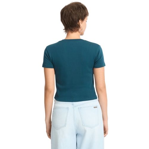 Volcom Stone Tight Crop T-Shirt Green
