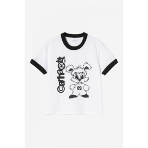 W S/S Ip Ringer T-Shirt White Black